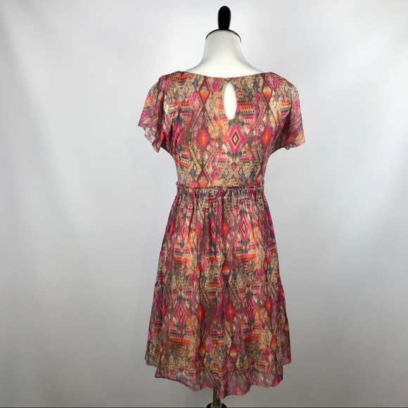 Weston Dress Trendy Aztec Print Size XS B-B - Picture 3 of 8